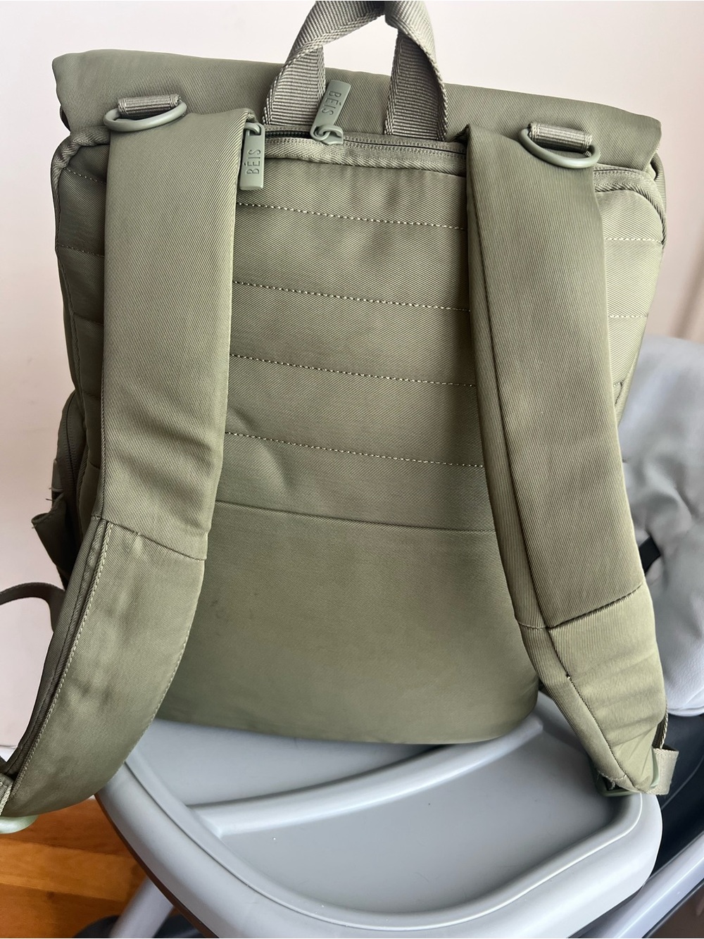 Beis Ultimate Diaper Backpack in Olive - Picture 6 of 16